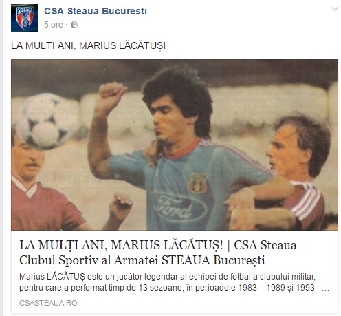 Mesajul celor de la CSA Steaua